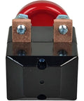 96V 250A Emergency Stop Switch ED250B-1 ZJK-250 with red mushroom head and metal connectors for forklift safety control.