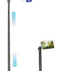 57 Inch Golf Monopod Selfie Stick With Magnetic Phone Holder Mount For Recording Swings And Putting shown on grass