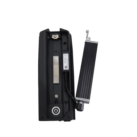 Portable Digital Surface Roughness Tester Model Sj210 with charging port and metal probe attachment view.