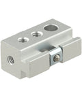 Super Slick Silver Aluminum Camping Table Clip Slider Igt Compatible Multi Hole Adapter for 6Mm 8Mm and Quarter Inch outdoor gear mounts.