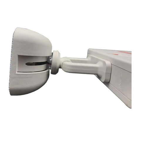 Side view of Emergency Exit Sign With Battery Backup 2 Pack Dual Adjustable LED Heads Fire Retardant ABS Housing