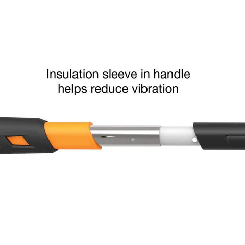 IsoCore 4 lb Sledge Hammer for Demolition and Driving with Shock Reduction handle showing insulation sleeve detail