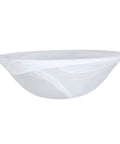 Alabaster Glass Lamp Shade Replacement for Medium Base Sockets, 11.5 Inch Diameter, 4 Inch Height, side view