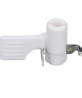 Stainless Steel Needle Threader For Sewing Machines Easy Hook And Pull Threader Tool Multifunction Replacement Part For 140q 2639 Hzl 25z, white plastic handle