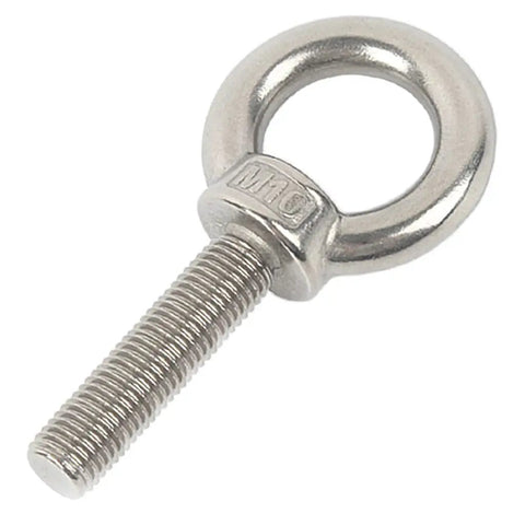 Shoulder Eye Bolt M10 304 Stainless Steel Heavy Duty Eye Bolts With Washer And Nuts For Indoor Outdoor Use, side view display