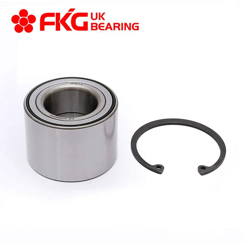Rear Wheel Bearing For 2000 2008 Ford Focus With Rear Drum Brakes Only Left Or Right Side OE Quality ISO TS 16949 Certified Bolt In Replacement Hub visible with clip shown