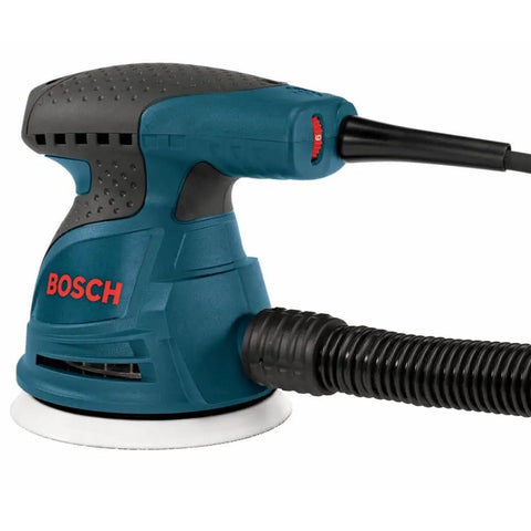 Handheld Palm Sander And Polisher With Variable Speed 7500 To 12000 OPM, 5 Inch, Dampening Braking, Hook And Loop Disc attachment