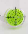 Horizontal Bubble Spirit Level Set Circular Bullseye Level Inclinometer Green 40x10mm Waterproof 4 Pack For LCD Mounts