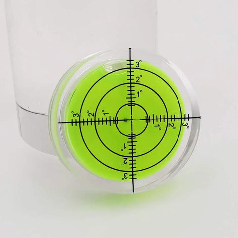 Horizontal Bubble Spirit Level Set Circular Bullseye Level Inclinometer Green 40x10mm Waterproof 4 Pack For LCD Mounts