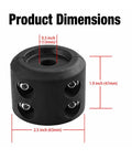 Tough As Nails Rubber Winch Rope Hook Stopper Kit with dimensions 2.5x1.9 inches and 0.5 inch hole, designed for off-road use.