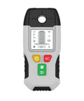 6-in-1 Stud Finder Wall Scanner Metal Detector LCD Display(Grey) front view showing buttons and LCD screen features.