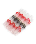 Get A Sizzling Hot Deal On These Top Tier Heat Shrink Wire Connectors With Solder Sleeves For Your Electrical Cable Butt Terminals And Terminator Kit That Are Super Duper Easy To Use, clear red and clear heat shrink solder connectors