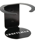 Garage Must Have Magnetic Cup Holder That Snaps Onto Any Metal Surface with a black steel finish showing "CRAFTSMAN" cutout.