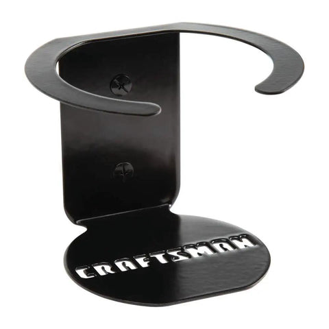 Garage Must Have Magnetic Cup Holder That Snaps Onto Any Metal Surface with a black steel finish showing "CRAFTSMAN" cutout.