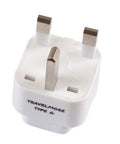 Two Pack UK Travel Adapter With Type G Plug, Grounded Outlet Converter For United Kingdom Ireland Hong Kong Great Britain England Scotland London Dublin And More, Universal Input For Worldwide Device Charging On The Go