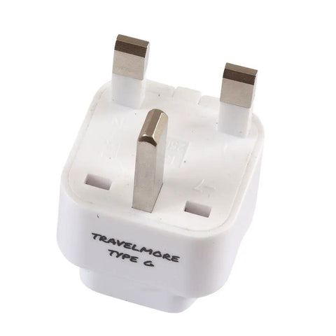 Two Pack UK Travel Adapter With Type G Plug, Grounded Outlet Converter For United Kingdom Ireland Hong Kong Great Britain England Scotland London Dublin And More, Universal Input For Worldwide Device Charging On The Go