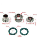 Rear Shock Maintenance Kit With Needle Roller Bearing Oil Seals Fits Kawasaki KX250F KX450F KLX450R, 24.9mm parts