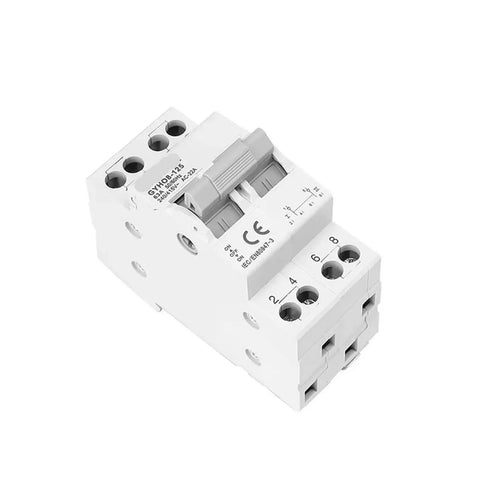 Heavy Lift Dual Power Circuit Breaker AC Isolator Switch with Snappy Electromagnetic Trip, 63A dual pole for residential and light commercial use.