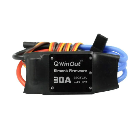 2-4S 30A RC Brushless ESC With SimonK Firmware, 5V 3A BEC, 3.5mm Female Banana Bullet Connectors, For DIY Quadcopters And Multicopters, LiPo Battery Power