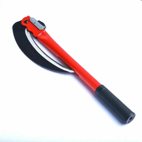 16 Inch Steel Folding Sickle Scythe For Grass And Weeds, Sharp Mowing Knife For Crops, Portable Yardwork Tool With Secure Fold