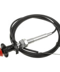 Beefy 10ft Vernier Locking Throttle Cable For Trucks And Industrial Gear Heavy Duty Replacement Cable With Black Knob Ideal For Fleet Service Repair Techs And Domestic Commercial Use