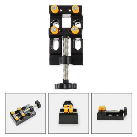 Cool Tofficu Pearl Vise With Polishing Clamp Base And Bench Fix For Jewelry Repair DIY Carving Workholding Tool in black and orange design.
