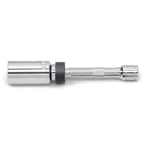Three Piece Three Eighth Inch Drive Spark Plug Ratchet Set With Ninety Tooth Gear For Tight Spots Offset Angled Handle Six Position Flex Head And High Strength Pawl Durable Build For Auto Maintenance And Garage Projects