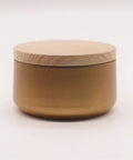 Straight Up Airtight Glass Coffee Canister With Rustic Wood Lid For Fresh Beans Tea Sugar Nuts Wide Mouth Food Storage Jar kitchen canister with wooden lid