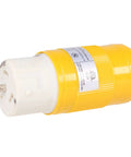 Top Shelf Heavy Duty 50 Amp Generator Cord With Twist Lock Female Plug for RVs, yellow 50A industrial grade connector, 12500 watt output.