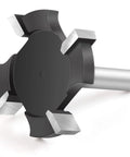CNC Spoilboard Surfacing Router Bit, One Quarter Inch Shank, Pro Grade Extra Large One And One Half Inch Cutting Diameter