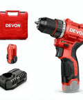 Kickass 12V Brushless Cordless Drill Driver With 3Ah Rechargeable Battery And Variable Speed Control, showing drill, charger, and battery.