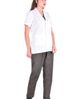 Unisex Standard Length Lab Coat Apron With Half Sleeves, Lightweight Poly Cotton Comfort For Doctors, Nurses, Medical Pros, Students