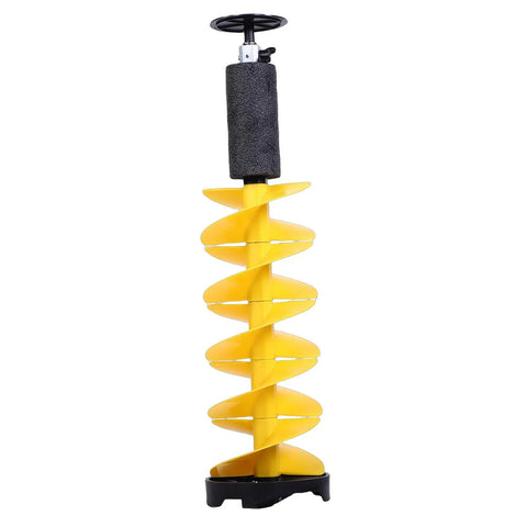 8 Inch Ice Auger Drill Bit With Carbide Cutter 28 Inch Nylon Spiral Post Hole Digger Attachment for Standard Electric Drill
