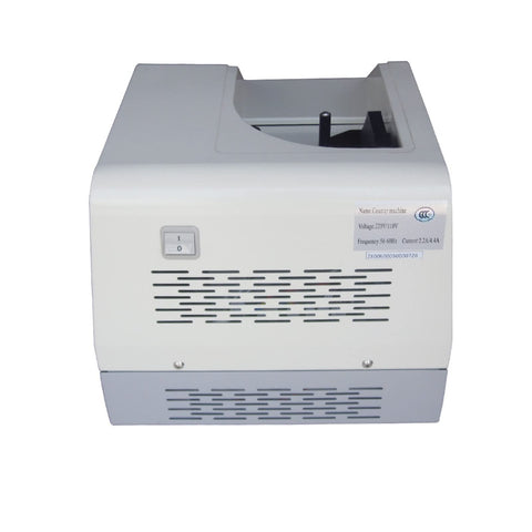 Professional Grade Rock Solid Multi Currency Money Counter Machine With Automatic Digital Banknote Detection front view showing control panel.