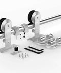6.6Ft Top Mount Stainless Steel Barn Door Hardware Track Kit For 36 To 40 Inch Wide Single Door Heavy Duty Anti Rust