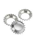Conical Serrated Lock Washers Set 400Pcs External Tooth Funnel Saw Shaped Locking Washers M6 Heavy Duty Vibration Resistant Fasteners