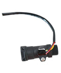 Dope Residential Water Flow Sensor For Home Use With High Sensitivity And Rugged Build That Detects Tiny Flow Changes To Stop Unstable Heating Cycles Save Water And Keep Your Plumbing Running Smooth. black plastic threaded flow sensor with wire lead