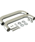 6 Inch Back To Back Shower Door Handle For Glass Doors One Quarter Inch To One Half Inch Thick, Stainless Steel 304 Chrome Finish