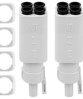 Two Pack 4 In 1 PTFE Adapter Tubing For Bambu Lab A1 A1 Mini 3D Printer Filament Guide with quick snap connectors