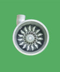 Front view of Portable 110V 1000W Small Hydro Generator Turbine for Home and Outdoor River Use Off Grid Ready