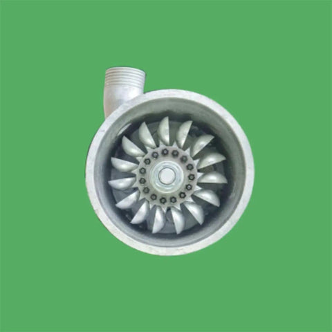Front view of 1000W 220V Small Hydro Turbine Generator For Home Use Off Grid Ready High Efficiency Low Flow Design For Outdoor River And Canals Compact Easy Install Hydro Generator.
