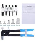 Ultimate Xyntor Rivet Nut Kit With 100 Aluminum Inserts M3 To M8, Complete Tool Set For Solid Metal Fastening, DIY Heroes And Auto Pros Love This Durable Threaded Insert Gear For Any Heavy Haulin Job, with rivet gun, mandrel set, and manual