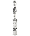 Impact Ready Drill Bit For Impact Drivers With Six Millimeter By One Inch Shank And A Quarter Inch Hex, Drill Tap And Countersink In One Step