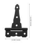 Heavy Duty 4 Inch Adjustable T Shaped Shed Hinges 2 Pack Quiet Smooth Door Closing Tough As Nails Durable Steel Construction
