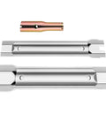 Versatile Hex Socket Wrench With Real Slick Hollow Groove Body For Zero Hassle Kitchen Plumbing And Faucet Fixes In Tight Squeeze Zones No Sweat Must Have Gear, showing three sturdy pieces with a shiny finish.