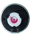 Top Load Washer Water Level Sensor Switch 00330510003 Replacement Part For Precise Water Level Detection, Prevents Overfill And Underfill, Easy No Fuss Installation In Most Top Loading Washers. Round black plastic and metal washer water level sensor switch, front view.