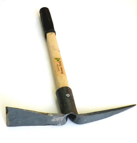 Built Tough Heavy Duty Pick Mattock With 15.5 Inch Fiberglass Handle for Close Cultivation and Weeding Forged 65 Steel