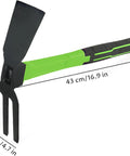 All Purpose 16.9 Inch Double Sided Pick Axe For Digging And Landscaping Tough As Nails Mattock With Non Slip Handle Ergonomic Garden Tool