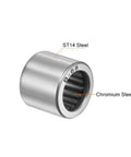 uxcell B68 needle roller bearing, open drawn cup, chrome steel inner race, ST14 steel outer body