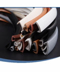 No Sweat Glue Free PVC Edge Trim, Easy Peasy Snap On Guard For Cabinets And Tables, assorted colors on display.